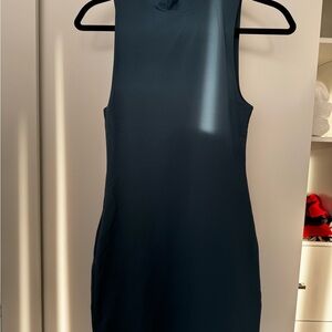 Babaton Sleeveless Teal Mini Dress